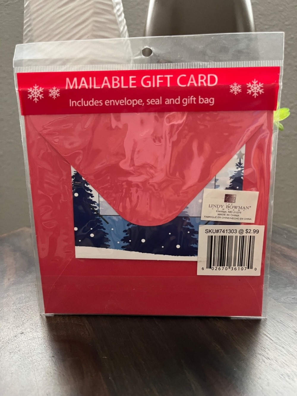 Lindy Bowman Holiday Mailable Gift Card Bundle of 3 NEW - Picture 5 of 7